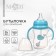 Bottle for feeding, shg Ø50mm, 180 ml, +0Mes., Blue color