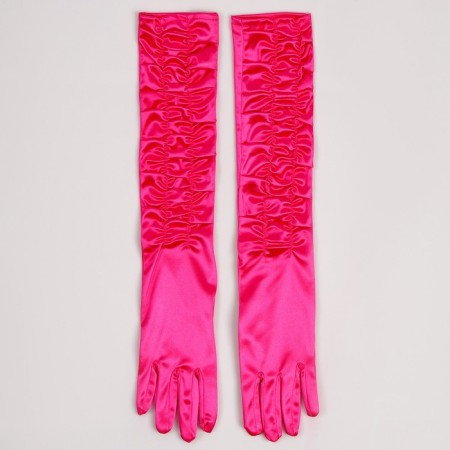 Carnival accessory - gloves with assembly, fuchsia color-3