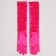 Carnival accessory - gloves with assembly, fuchsia color