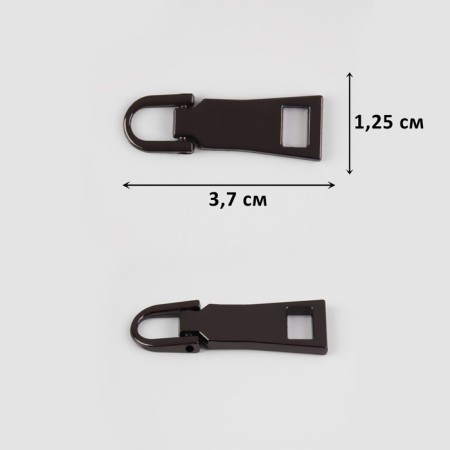Poller for lightning, metal, 3.7 × 1.25 cm, 5 pcs, black color-2