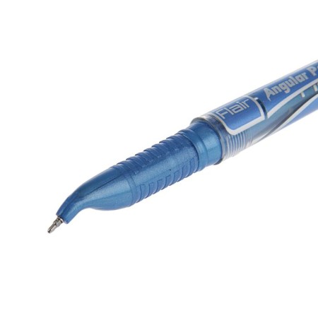 Ballic handle Flair angular for left-handed, node-bela 0.7 mm, blue rod-1