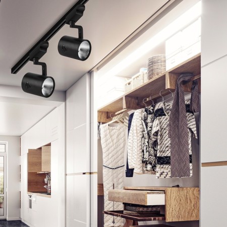 Single -phase track lamp TR1 - 30 BK COB 30W 4000l 2100lm black-4