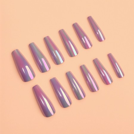 Poaling Paletteaps, 12 pcs, with adhesive plates, ballerina shape, purple-1