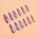 Poaling Paletteaps, 12 pcs, with adhesive plates, ballerina shape, purple