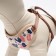 A set of ammunition with a soft cliff "kisses", leash 120 x 1 cm, pink