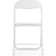Fold 1 Metal Carcass chair, metal/eco -leather, white/white 43x40x77 cm