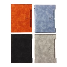 Organs on the rings, A5 format, 90 sheets, line, cover of the leather mix, with an elastic band for a handle