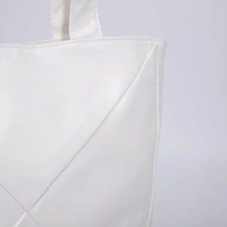 Shopper bag on magnet, white color-3