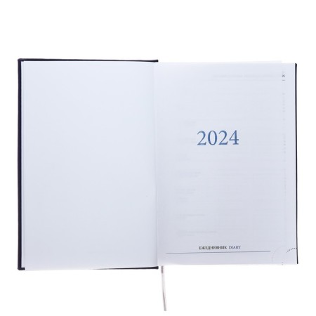 Dated 2024 diary A5 168 Vivevella sheets, purple dark-2