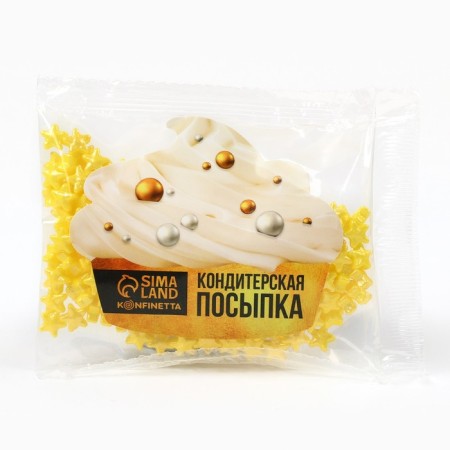 Konfinetta confectionery Sprinking Figure Sugar "Surviving Sun of the Star": Yellow, 25 g.-5