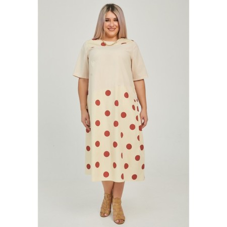 Women's dress, size 66, brown color