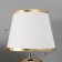 Traffic lamp with lampshade Risalux "dew", 1 × 40 W, E27, white/gold, 20 × 20 × 32 cm