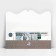 Money envelope "Happy Birthday!" molding, floral tablecloth, 17.5 x 8 cm