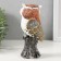 Souvenir Polystone "Wise owl Madeline" White with gold 15x7.5x8 cm