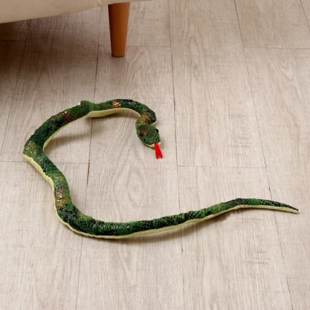 Soft toy "Snake", 18 cm, green color-4