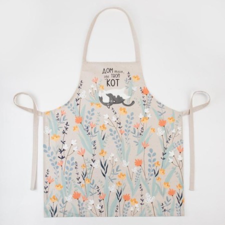 Apron Etel MEOW 60x70 cm, 100% HL, sarzha 190 g/m2-6
