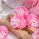 Soap roses, white-pink, set, 81 pcs