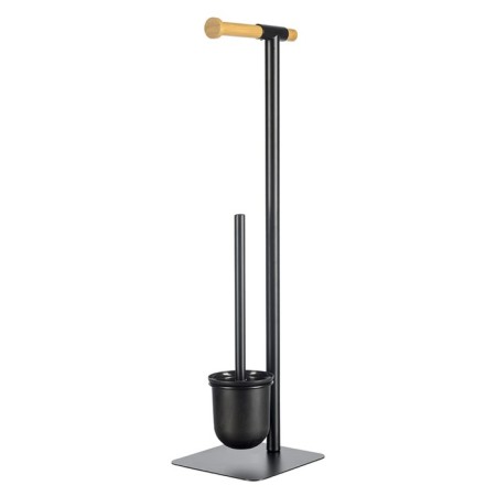 Bergenson Bjorn Bath Mats suspended toilet paper holder, Black Color Black-2