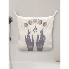 Organizer in a bathtub on the suction cups “Hand of Fatima”, for storing toys and little things, size 33x39 cm