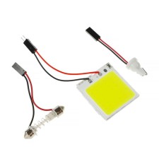 Auto Stuff LED 43 × 35 mm, 12 V, 48 SMD, two adapters, light white