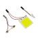 Auto Stuff LED 43 × 35 mm, 12 V, 48 SMD, two adapters, light white