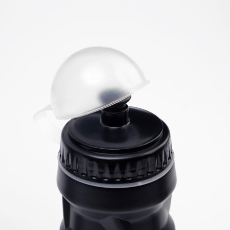Bicycle bottle, 650 ml, "Master K.", with fastening, black-3