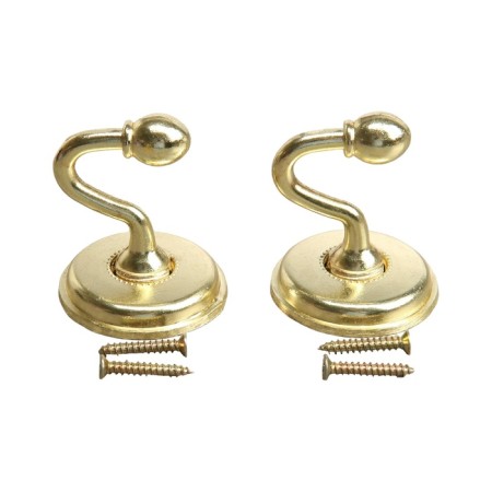 One -rod hook for curtains Cappio KC112, color gold, 2 pcs-3