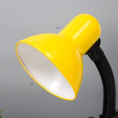 E27 desktop lamp, light regulator on the clamp (220V) yellow (108a) Risalux-2