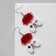 Acryl Earrings "Joystics" Game Over, colored in silver