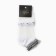 Women's socks glass minku "flowers", white color, size 36-37 (23 cm)