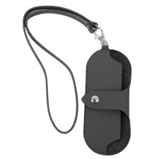 Base for glasses (V042-05550) genuine leather, gray, 1x30x14 cm