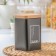 Bank for bulk products "Lifestyle Sugar", 9 × 9 × 15 cm, black color
