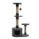 Complex for cats with a claw, round, 3-level, 65 x 36 x 107cm, smoky