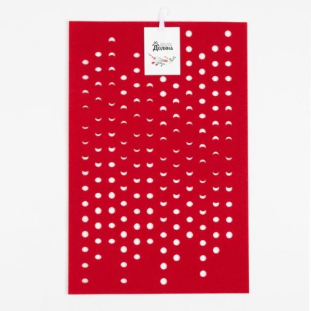 Serving shade "Patterns", 30 × 45 cm, red color-4