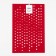 Serving shade "Patterns", 30 × 45 cm, red color