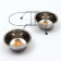 A set of 2 relief bowls on a stand, 2 x 450 ml