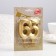 Candle in the cake jubilee "line", number 65, gold metallic, 6.5 cm