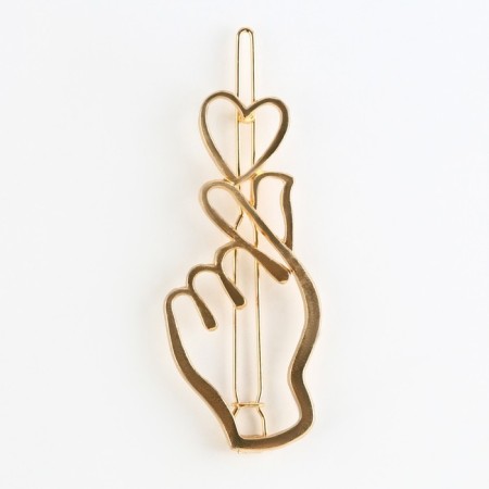 Hair hairpin "Clever", 6 x 2 cm-2