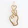 Hair hairpin "Clever", 6 x 2 cm