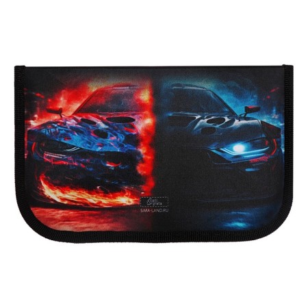 Penal 1 section, 130 x 210 x 40 mm, 2 folding strips, fabric, calligrata top, Content "Call Fire"-1