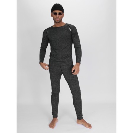 Male thermal underwear, size 50-52, dark gray color-8