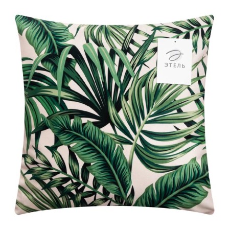 Pillowcase decorative Ethel "Tropics" 40x40 cm, velor, 100% p/e-5