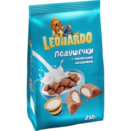 Ready breakfast of the "Leonardo" pillow with milk filling, 250 g