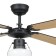 Ceiling fan with Fortaleza lamp, 60W, e27, steel, black