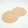 2-in-1 rug for a bowl/animal toilet two circles, 47 x 26 cm, beige