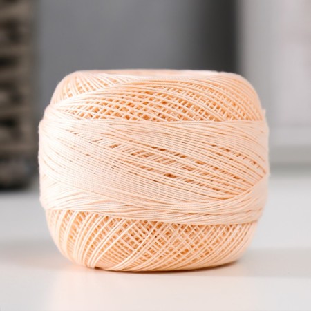 The yarn "Canarias" is 100% Merceris. cotton 203m/20g (5303 bl. Persik)