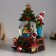 Souvenir Polystone Water Ballion Music, Light "Boy decorates the Christmas tree" D = 10 cm 18x16x23 cm