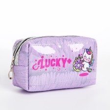 Lightning cosmetic bag, lilac color