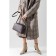 Cross-Bodi bag, lightning department, external pocket, long belt, dark brown color