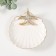 Souvenir Ceramics stand "Sea star on a shell" White with gold 13x12.5x2.5 cm